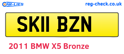 SK11BZN are the vehicle registration plates.