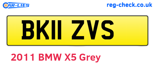 BK11ZVS are the vehicle registration plates.