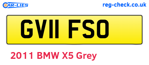 GV11FSO are the vehicle registration plates.