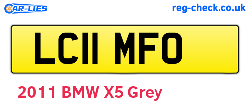 LC11MFO are the vehicle registration plates.