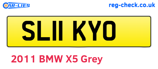 SL11KYO are the vehicle registration plates.