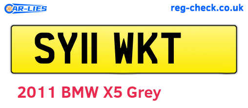 SY11WKT are the vehicle registration plates.