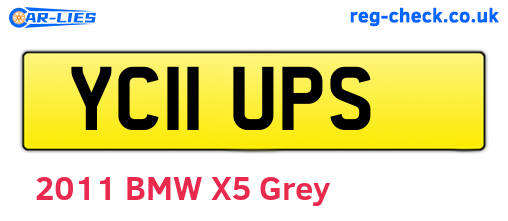 YC11UPS are the vehicle registration plates.