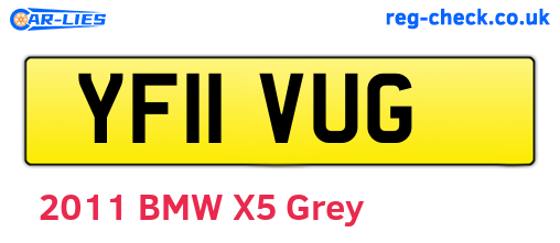 YF11VUG are the vehicle registration plates.