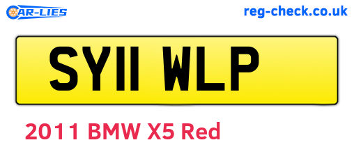 SY11WLP are the vehicle registration plates.