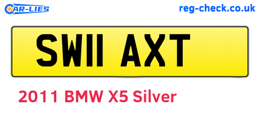 SW11AXT are the vehicle registration plates.