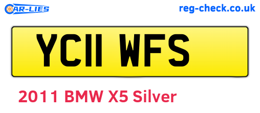 YC11WFS are the vehicle registration plates.