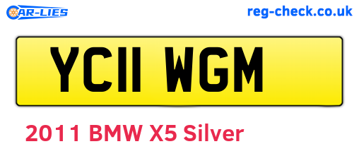 YC11WGM are the vehicle registration plates.