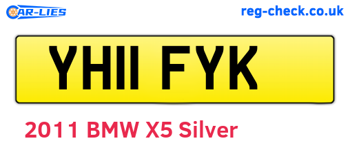 YH11FYK are the vehicle registration plates.