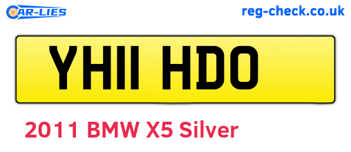 YH11HDO are the vehicle registration plates.