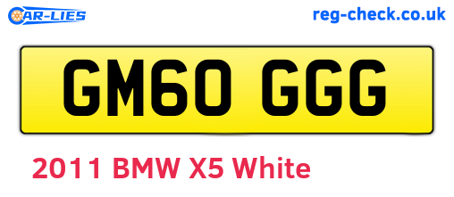 GM60GGG are the vehicle registration plates.