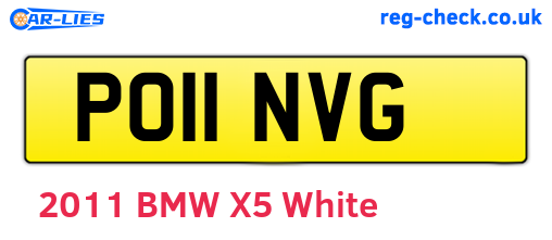 PO11NVG are the vehicle registration plates.