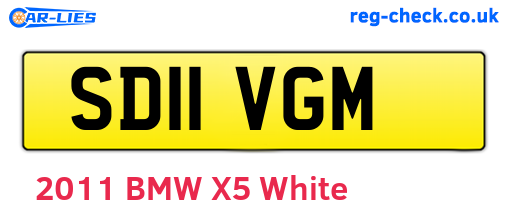 SD11VGM are the vehicle registration plates.