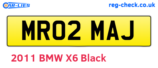 MR02MAJ are the vehicle registration plates.