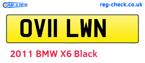 OV11LWN are the vehicle registration plates.