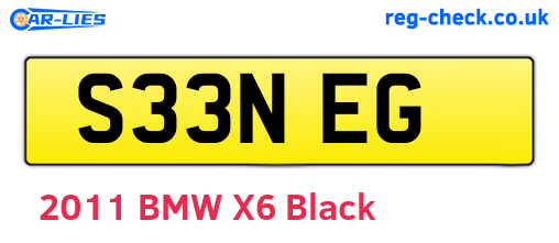 S33NEG are the vehicle registration plates.