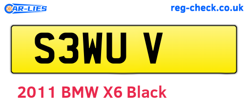 S3WUV are the vehicle registration plates.