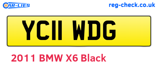 YC11WDG are the vehicle registration plates.