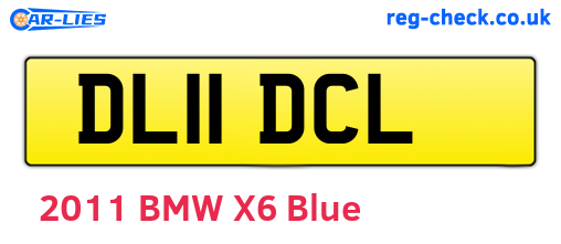 DL11DCL are the vehicle registration plates.