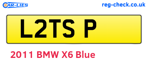 L2TSP are the vehicle registration plates.