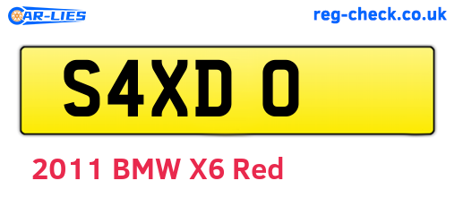 S4XDO are the vehicle registration plates.