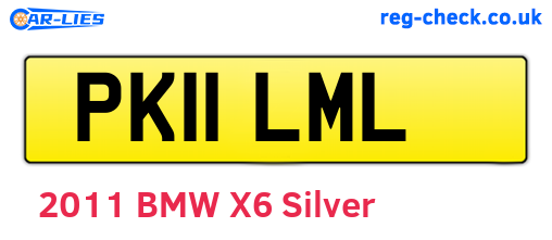 PK11LML are the vehicle registration plates.