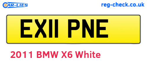 EX11PNE are the vehicle registration plates.