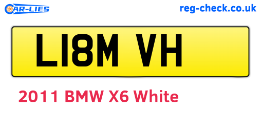 L18MVH are the vehicle registration plates.