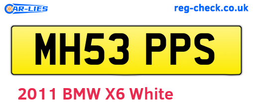 MH53PPS are the vehicle registration plates.