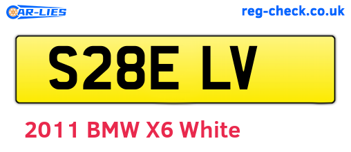 S28ELV are the vehicle registration plates.