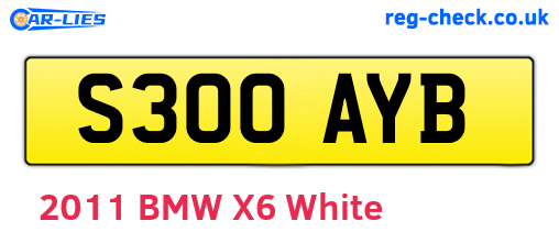 S300AYB are the vehicle registration plates.