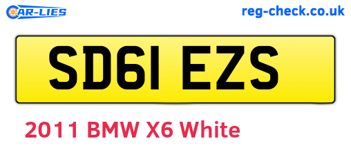SD61EZS are the vehicle registration plates.