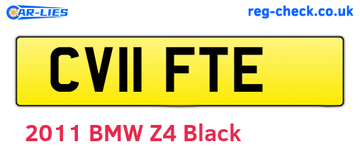 CV11FTE are the vehicle registration plates.