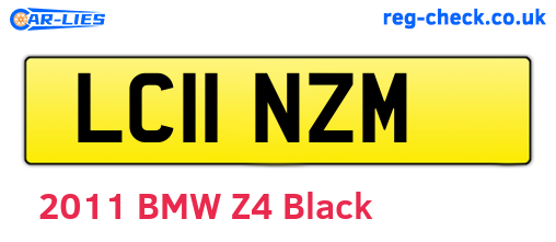 LC11NZM are the vehicle registration plates.