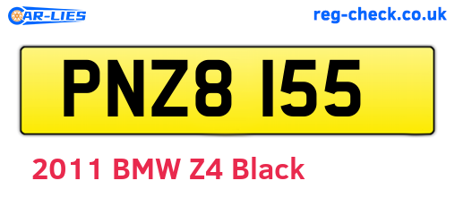 PNZ8155 are the vehicle registration plates.