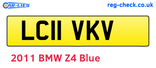 LC11VKV are the vehicle registration plates.