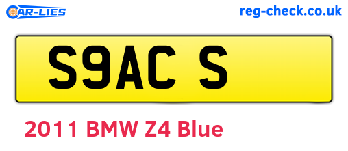 S9ACS are the vehicle registration plates.