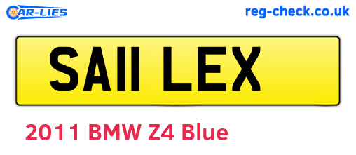 SA11LEX are the vehicle registration plates.