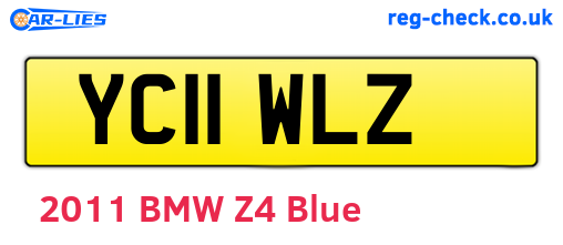 YC11WLZ are the vehicle registration plates.