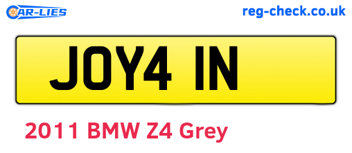 JOY41N are the vehicle registration plates.
