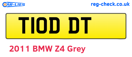 T10DDT are the vehicle registration plates.