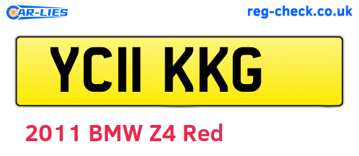YC11KKG are the vehicle registration plates.