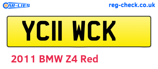YC11WCK are the vehicle registration plates.