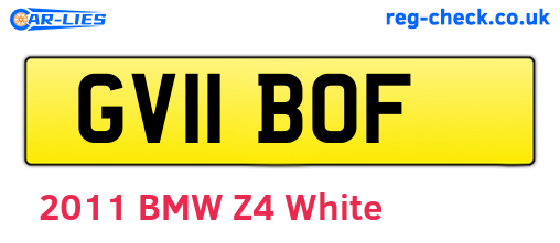 GV11BOF are the vehicle registration plates.
