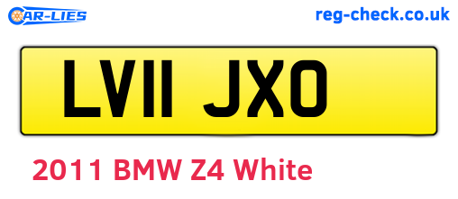 LV11JXO are the vehicle registration plates.