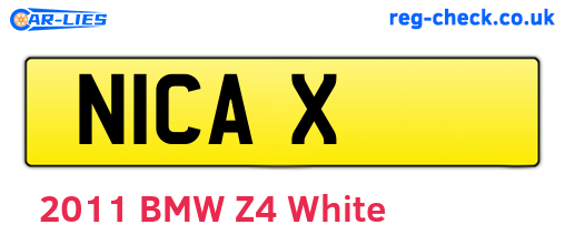N1CAX are the vehicle registration plates.