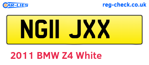 NG11JXX are the vehicle registration plates.