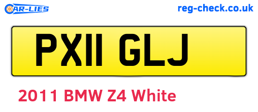 PX11GLJ are the vehicle registration plates.