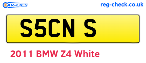 S5CNS are the vehicle registration plates.