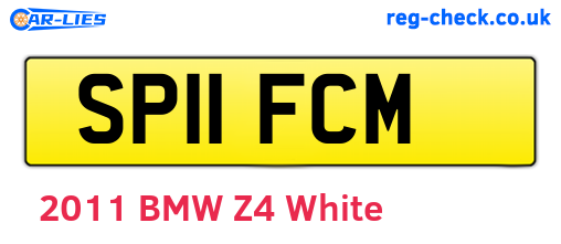 SP11FCM are the vehicle registration plates.